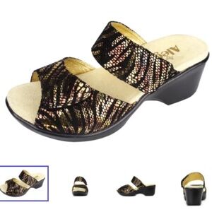 Alegria Asha Golden Jungle Sandal size 40/US 10